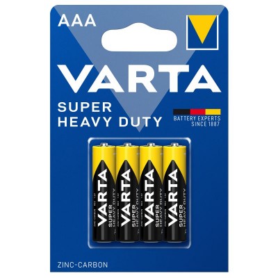 Set 4 baterii Varta AAA R3 Zinc-Carbon Super Heavy Duty